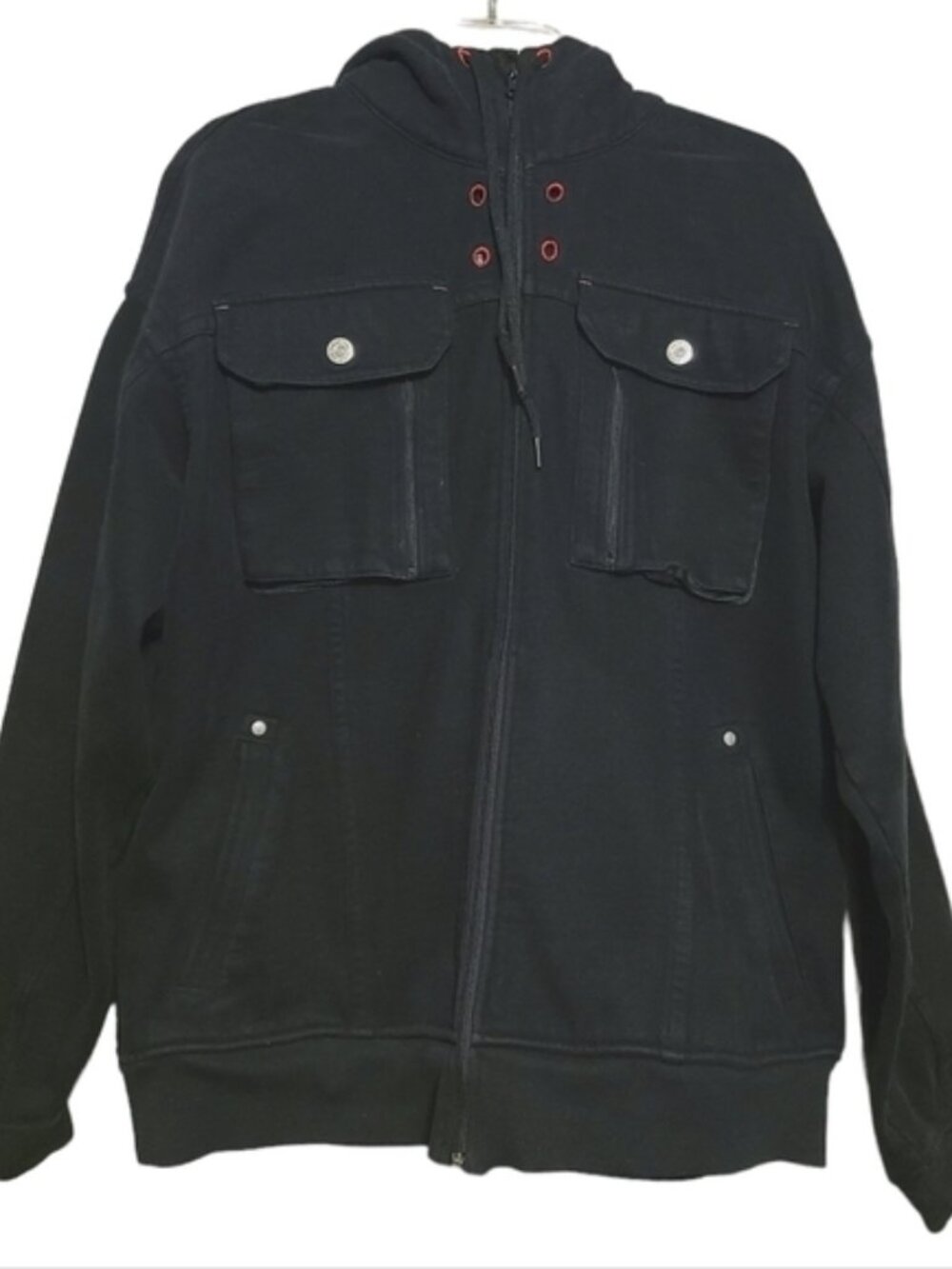 Lululemon | Men's Classic Black Full Zipper Scuba Hoodie Sweatshirt (Size XL)